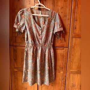 Audrey 3+1 Floral Button-Down Midi Dress